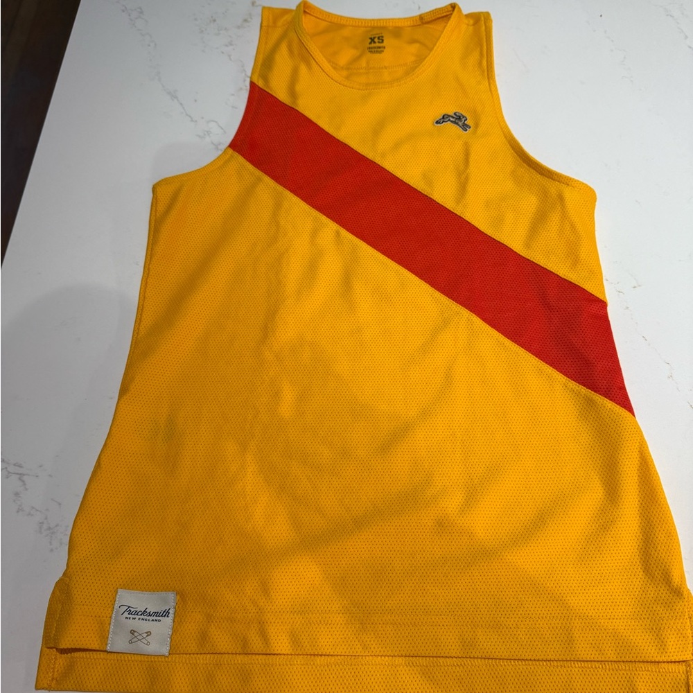 Tracksmith Yellow and Red Women’s Tank top